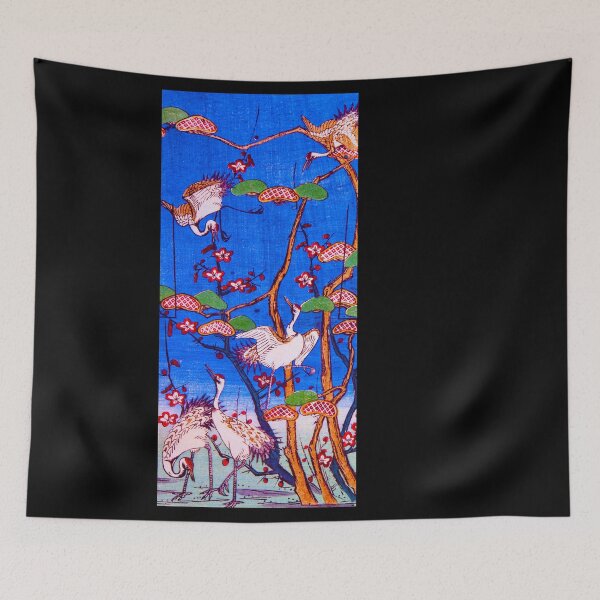 Item preview, Cranes Among Plum Blossoms - V3 designed and sold by WheelieGdArt.