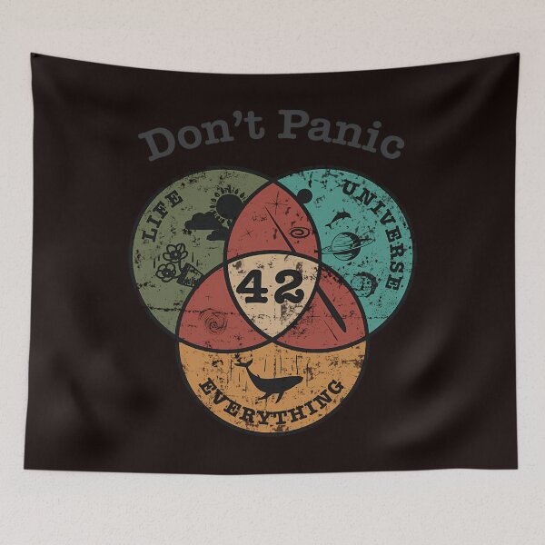 Item preview, Venn Diagram Life The Universe  Everything designed and sold by Vevonina.