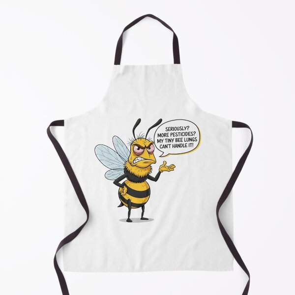 Item preview, Angry Bee - "My Tiny Bee Lungs Can't Handle It!" designed and sold by ART-POD-PL.