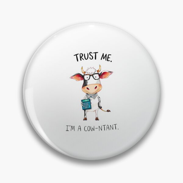 Item preview, Trust me I am acow-tant cow accountant profession career gift pun funny meme birthday designed and sold by CheeseBlueprint.