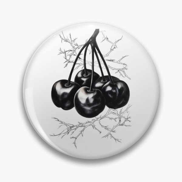 Item preview, black and white mini cheery  designed and sold by JIGUWORLD.