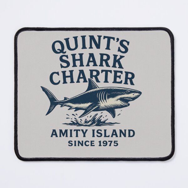 Item preview, Quint’s Shark Charter – Vintage Great White Shark Design designed and sold by Lunaria Arts.