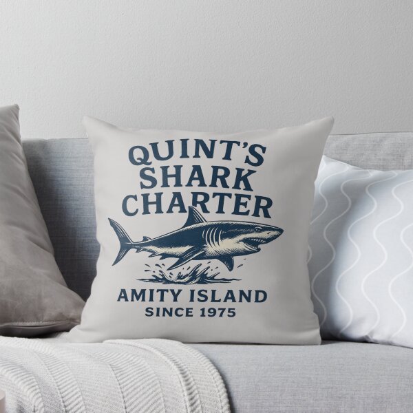 Item preview, Quint’s Shark Charter – Vintage Great White Shark Design designed and sold by Lunaria Arts.