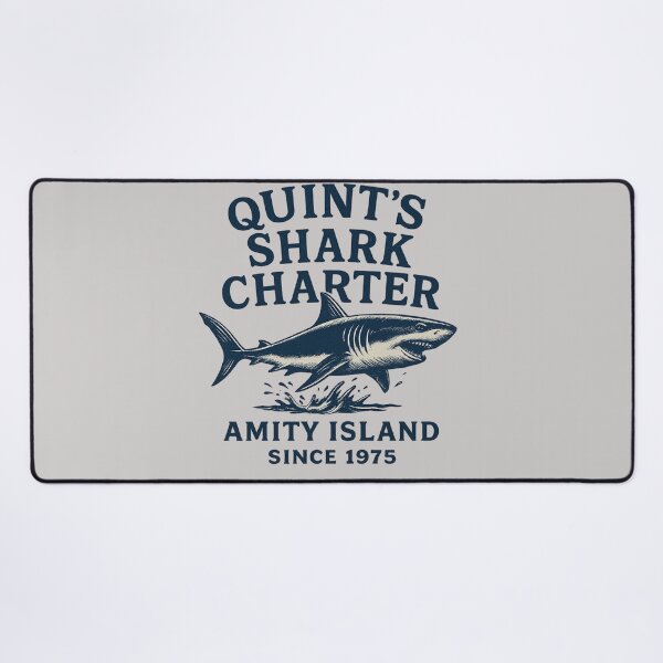 Item preview, Quint’s Shark Charter – Vintage Great White Shark Design designed and sold by Lunaria Arts.
