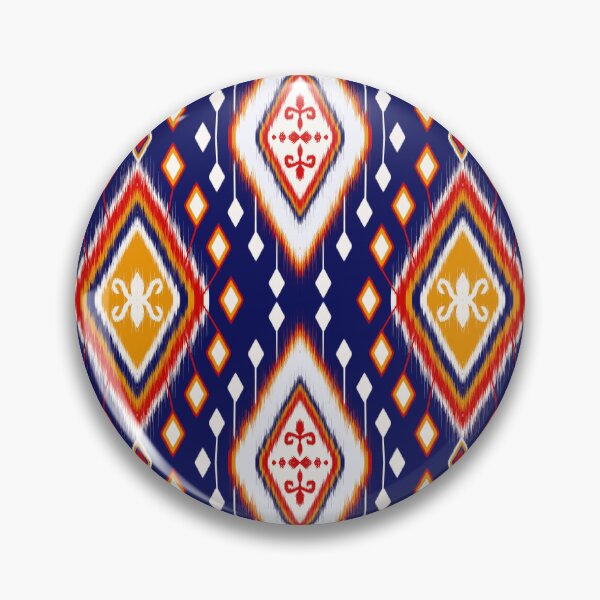 Item preview, Colorful abstract geometric Ikat pattern seamless designed and sold by NarongStocker37.