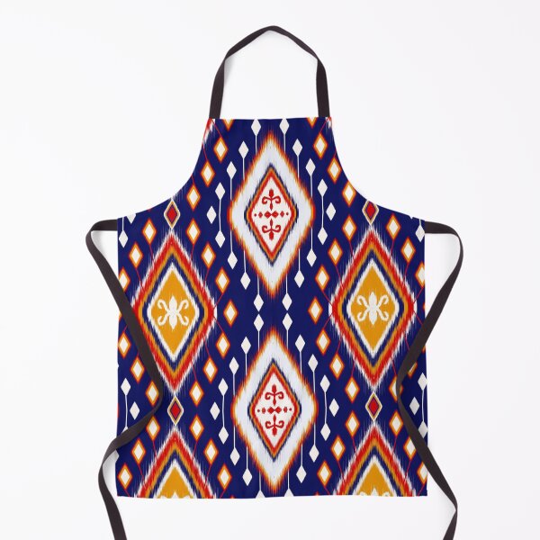 Item preview, Colorful abstract geometric Ikat pattern seamless designed and sold by Aesthetic shapes design.
