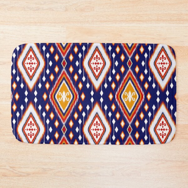 Item preview, Colorful abstract geometric Ikat pattern seamless designed and sold by Aesthetic shapes design.
