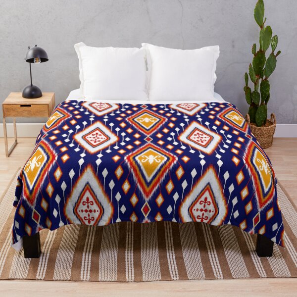 Item preview, Colorful abstract geometric Ikat pattern seamless designed and sold by NarongStocker37.