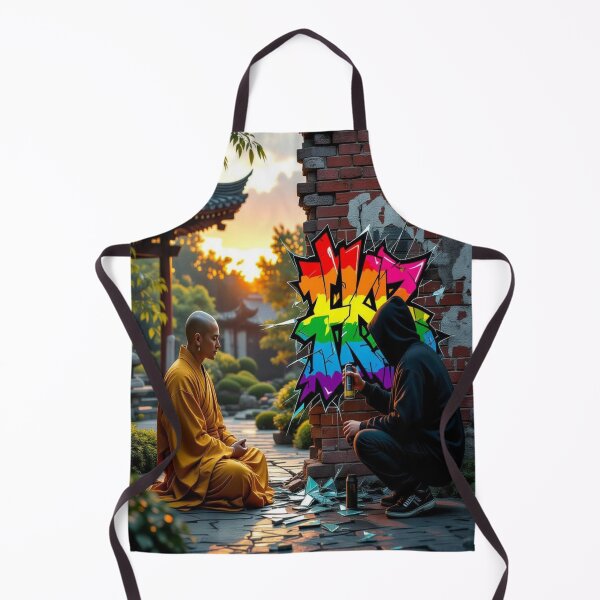 Item preview, Zen & Street Art in shattered harmony – A silent clash of worlds designed and sold by FotoworldEdel.