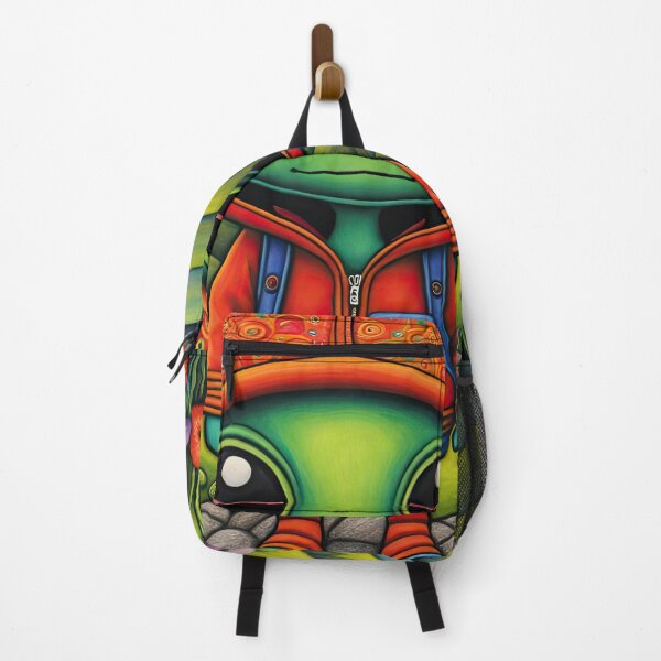 Item preview, Alien wearing a hoodie and a backpack, on holiday in the Scottish highlands designed and sold by Colin Bentham.