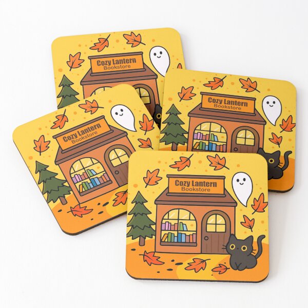 Item preview, Cozy Fall Autumn Bookshop  designed and sold by TinyPanic.