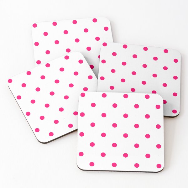 Item preview, Vivid Pink and White Polkadots  designed and sold by POLKAIWERX.