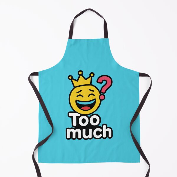 Item preview, Too Much Vibes – Funny Crown Emoji Design designed and sold by Drawingshirts.
