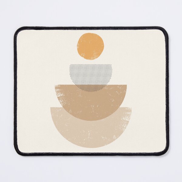 Item preview, Layered Geometric Composition in Neutral Tones Boho Modern Print designed and sold by NiceDigital.