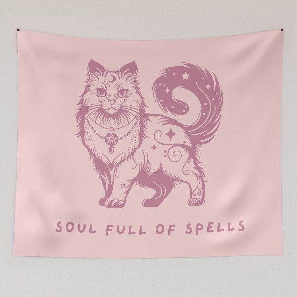 Artikelvorschau, Magic cat - soul full of spells ROSA entworfen und verkauft von Silvernuit.