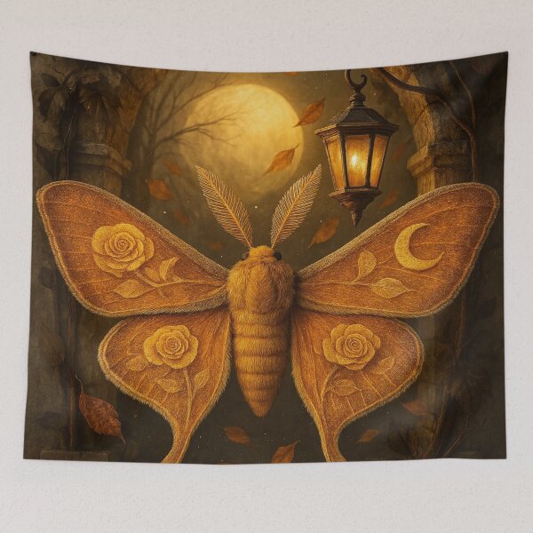 Item preview, Samhain Moth of the Velvet Flame designed and sold by Woven-myth.