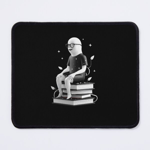 Item preview, Night Reader – Hooded Figure on Book Stack designed and sold by fantasyy.