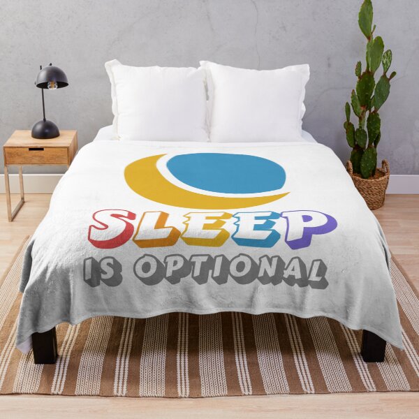Item preview, Sleep is optional funny quote design designed and sold by CleanDecor.