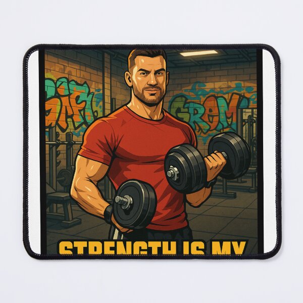 Item preview, Male Personal Trainer – Fitness & Motivation Illustration designed and sold by shellymope.