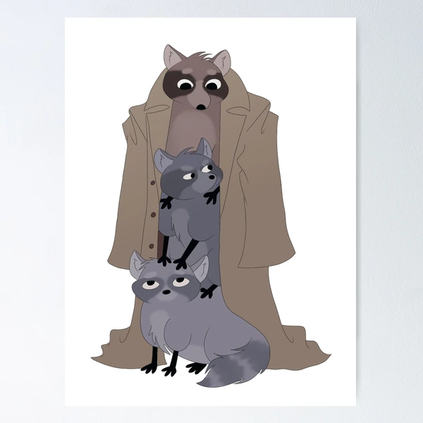 Raccoons In A Trench Coat
