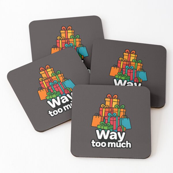 Item preview, Way Too Much – Gift Pile Fun Way Too Much – Montagne de Cadeaux designed and sold by Drawingshirts.