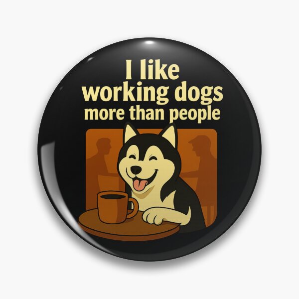 Artikelvorschau, Ich mag Arbeitshunde mehr als Menschen – Lustige Kaffeehund-Illustration entworfen und verkauft von Apple-Design369.