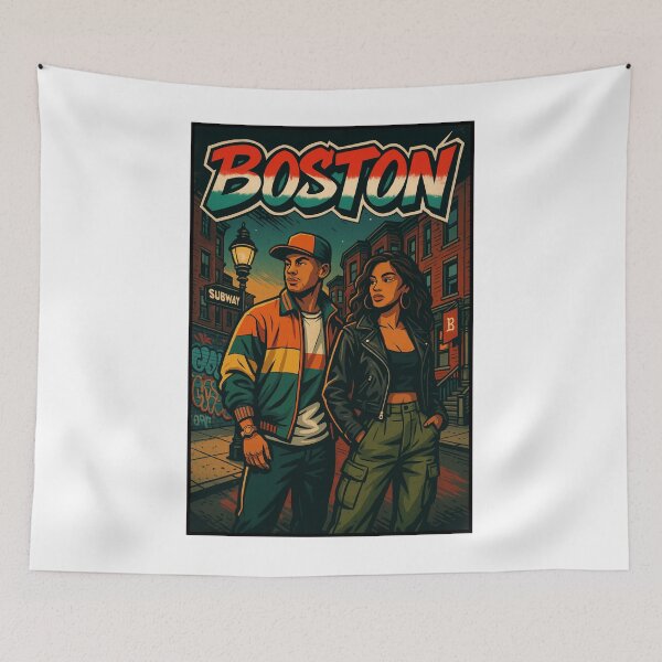 Item preview, Boston Vibes – Urban City Illustration designed and sold by shellymope.