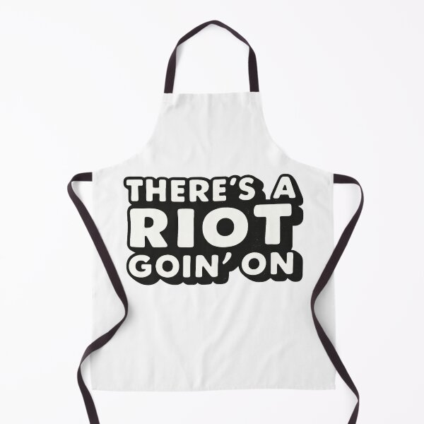 Item preview, TERE’S A RIOT GOIN’ON – Black & White Typography designed and sold by RICK-TURNER.