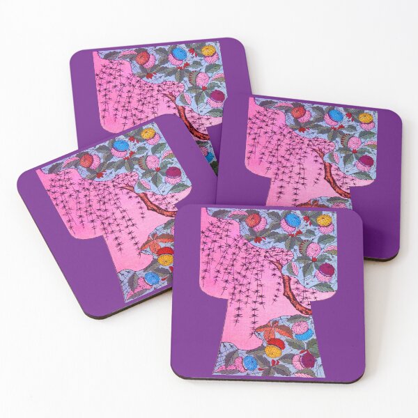 Item preview, Chrysanthemums in a Pink Garden designed and sold by WheelieGdArt.