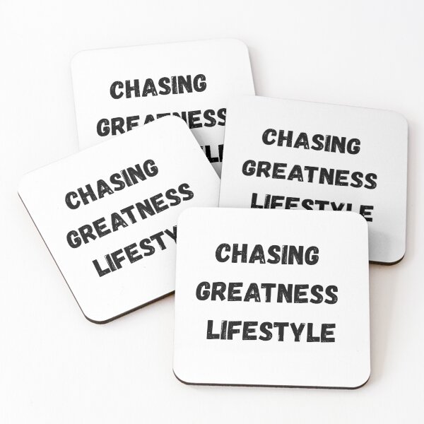 Item preview, CHASING GREATNESS LIFESTYLE MOTIVATIONAL QUOTE designed and sold by CholarCrafts.