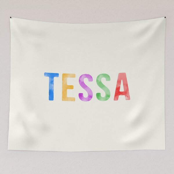 Item preview, Tessa Name Bright Colors designed and sold by Jeallan Designs.