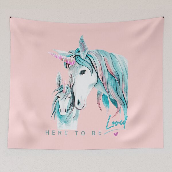 Artikelvorschau, Here to be loved - Einhorn Familie entworfen und verkauft von Silvernuit.