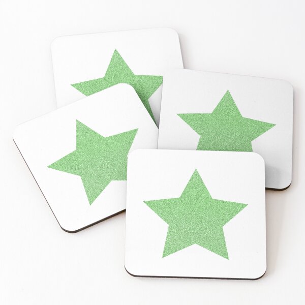 Item preview, Green Glitter Star designed and sold by pinkcanva.