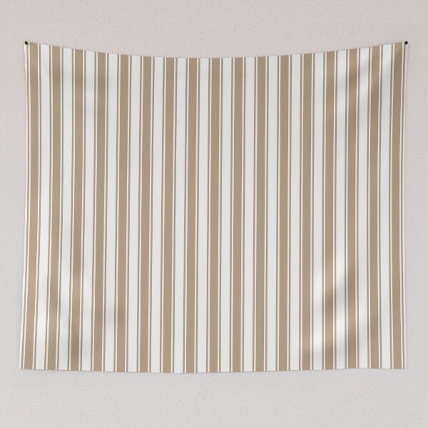 Item preview, Rustic Beige and White Vertical Striped Seamless Pattern – Neutral Minimalist Geometric Design designed and sold by DigiArtBay.