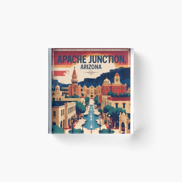 Item preview, Apache Junction Arizona 1950s USA Vintage Travel Tourism designed and sold by TravelersGems.