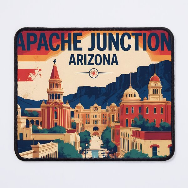 Item preview, Apache Junction Arizona 1950s USA Vintage Travel Tourism designed and sold by TravelersGems.