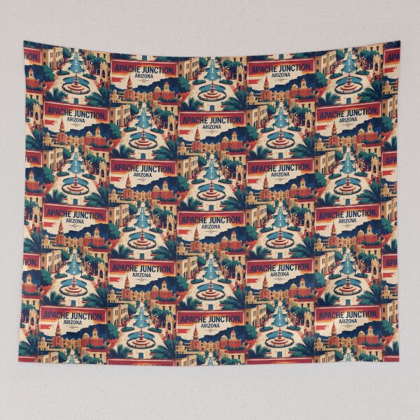 Item preview, Apache Junction Arizona 1950s USA Vintage Travel Tourism designed and sold by TravelersGems.