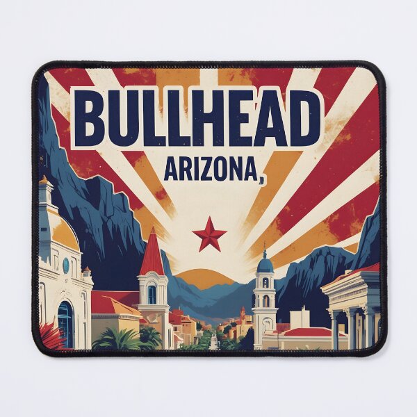 Item preview, Bullhead Arizona 1950s USA Vintage Travel Tourism designed and sold by TravelersGems.