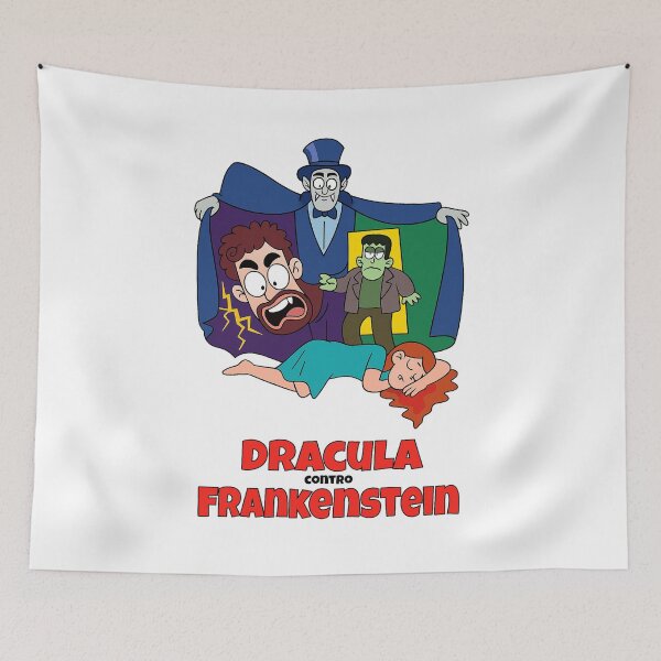 Item preview, Dracula vs. Frankenstein – Al Adamson Cartoon Tribute designed and sold by ChickenFund.