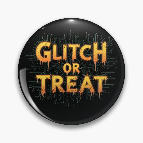 Item preview, Glitch or Treat Halloween Shirt designed and sold by SajQ.