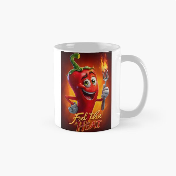 Item preview, Cheerful Chili Pepper with Fork and Flames designed and sold by Artessie.