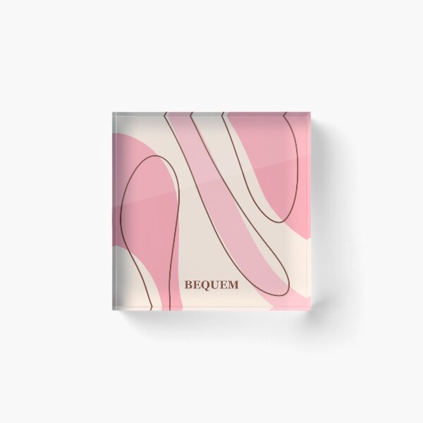 Artikelvorschau, Bequem – Abstrakte minimalistische rosa Strichzeichnung entworfen und verkauft von whitejasmine.