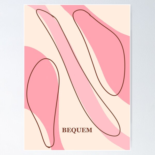 Artikelvorschau, Bequem – Abstrakte minimalistische rosa Strichzeichnung entworfen und verkauft von whitejasmine.