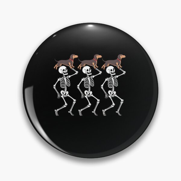 Item preview, Dancing Skeletons Dachshund Halloween designed and sold by BHMARTS.