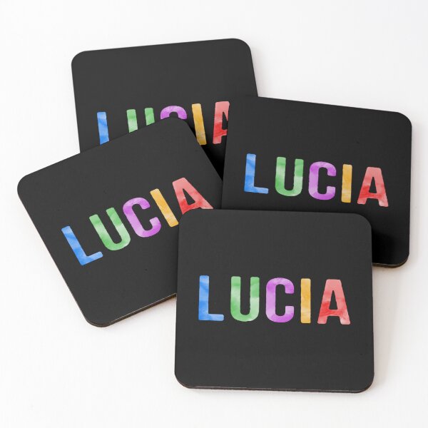 Item preview, Lucia Name Bright Colors designed and sold by Jeallan Designs.