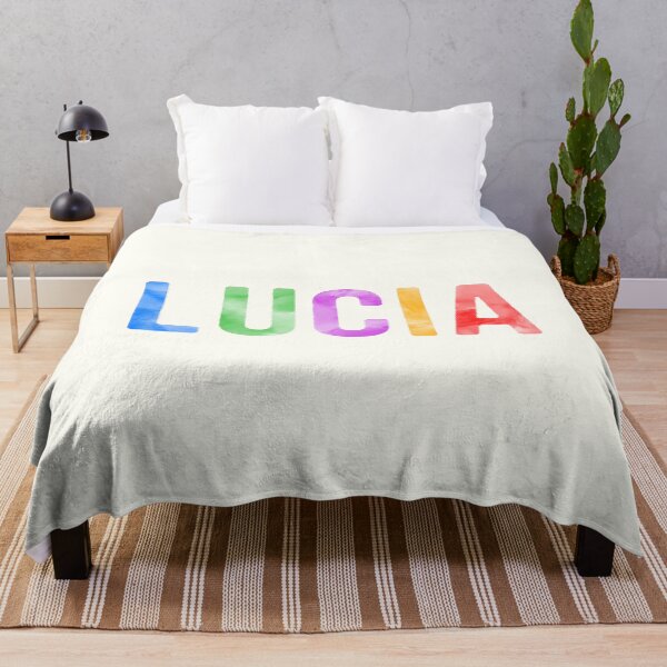 Item preview, Lucia Name Bright Colors designed and sold by Jeallan Designs.