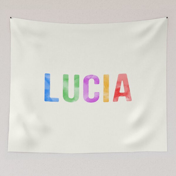 Item preview, Lucia Name Bright Colors designed and sold by Jeallan Designs.