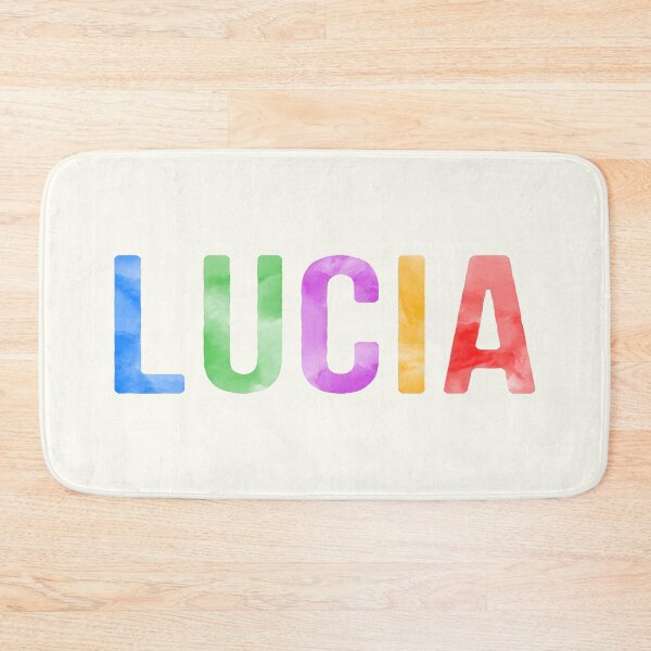 Item preview, Lucia Name Bright Colors designed and sold by Jeallan Designs.