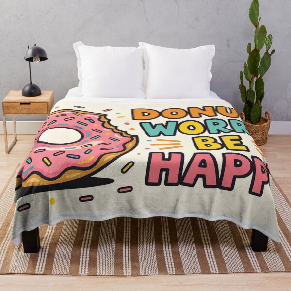 Item preview, Donut Worry, Be Happy designed and sold by xArchGoDx.
