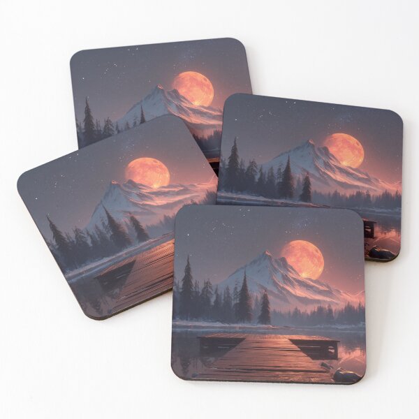 Item preview, Copy of Mountain Landscape And Red moon designed and sold by Rtymer.